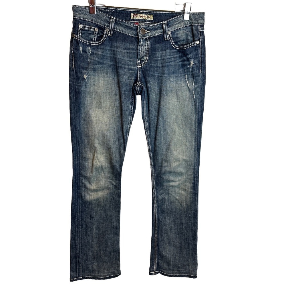 BKE Sabrina Boot Cut Jeans with Distressing 29
